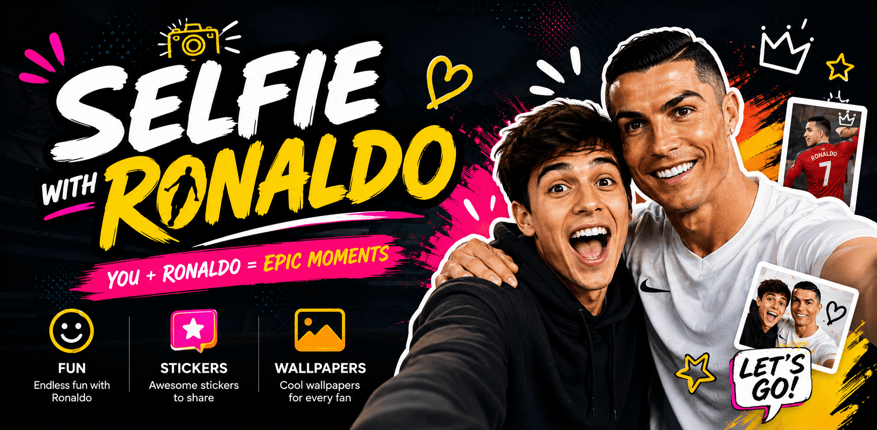 Selfie with Ronaldo screenshot